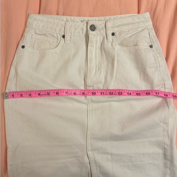 HIDDEN Peyton WHITE FRONT SLIT MIDI SKIRT - Women’s Large - Picture 13 of 14